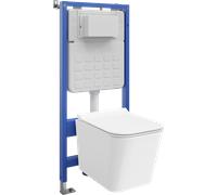 Mexen Teo ensemble encastré WC bâti-support Tex Slim avec cuvette WC et abattant à fermeture douce, blanc - 610030850700 101608 5907931049281