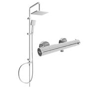 Mexen Tord ensemble de douche extérieur avec pomme de douche et robinet thermostatique Kai, chrome - 77100200-00 5968 5907709180529