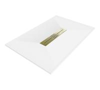 Mexen Toro receveur de douche rectangulaire SMC 110 x 90 cm, blanc, cache couleur or - 43109011-G 25343 5905315227355