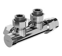 Mexen Uni-Term robinet de radiateur d'angle, Duplex, DN50, chrome - W907-000-01 27257 5905315053824