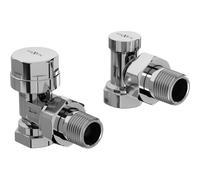 Mexen Uni-Term robinets de radiateur d'angle, chrome - W901-000-01 26324 5905315053527