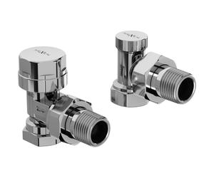 Mexen Uni-Term robinets de radiateur d'angle, chrome - W901-000-01 26324 5905315053527