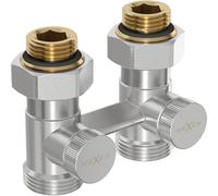 Mexen Uni-Term valve de radiateur à deux tuyaux DN50, droit 1/2"x3/4", nickel - W912-012-01 29238 5905315054081