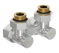 Mexen Uni-Term valve de radiateur bitube DN50, angle 1/2"x16 mm, nickel - W911-016-01 29237 5905315054074