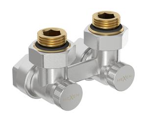 Mexen Uni-Term valve de radiateur bitube DN50, angle 1/2"x16 mm, nickel - W911-016-01 29237 5905315054074