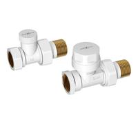 Mexen Uni-Term vannes de radiateur droites, blanches - W902-000-20 26383 5905315053589