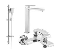 Mexen Uno DQ45 ensemble de baignoire, chrome - 71413DQ45-00 5759 5907709186415