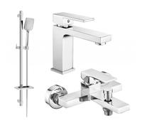 Mexen Uno Ensemble de bain DQ62, chrome - 71403DQ62-00 5747 5907709186293