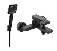 Mexen Uno R45 batterie de bain avec ensemble de douche, noire - 7143R45-70 5788 5907709188945