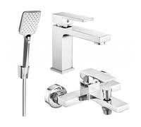 Mexen Uno R62 ensemble de bain, chrome - 71403R62-00 5765 5907709188716