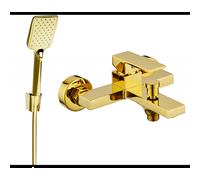 Mexen Uno R62 robinet de baignoire avec ensemble de douche, or - 7143R62-50 5784 5907709188907