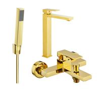 Mexen Uno R77 ensemble de baignoire, doré - 71413R77-50 5772 5907709188785