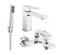 Mexen Uno R77 ensemble de bain, chromé - 71403R77-00 5762 5907709188686