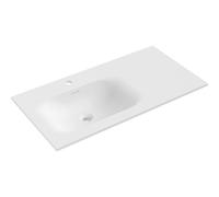 Mexen Vela lavabo encastré à gauche 91 x 46,5 cm, blanc mat - 25239001L 54578 5905315948656