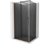 Mexen Velar cabine de douche coulissante 100 x 80 cm, graphite, or rose - 871-100-080-41-60 48449 5905315294593