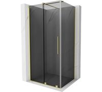 Mexen Velar cabine de douche coulissante 120 x 110 cm, graphite, or brossé - 871-120-110-41-55 47783 5905315294234