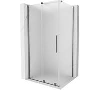 Mexen - Velar Cabine De Douche Extensible 100 X 80 Cm, Gel, Gun Metal