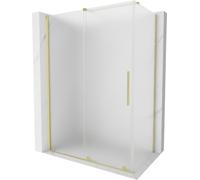 Mexen - Velar Cabine De Douche Extensible 140 X 70 Cm, Gel, Or Brossé