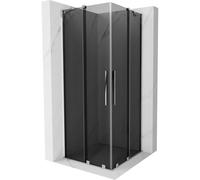 Mexen Velar Duo cabine de douche coulissante 80 x 80 cm, graphite, chrome - 871-080-080-42-01 50263 5905315298454