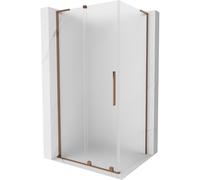 Mexen Velar L cabine de douche coulissante 100 x 80 cm, givrée, or rose - 871-100-080-33-60 44083 5905315307552