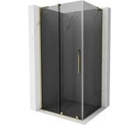 Mexen Velar L cabine de douche coulissante 100 x 90 cm, graphite, or - 871-100-090-43-50 44978 5905315310132