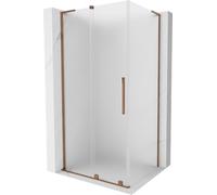 Mexen - Velar L Cabine De Douche Extensible 100 X 70 Cm, Gel, Or Rose