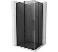 Mexen Velar L Duo cabine de douche coulissante 90 x 80 cm, graphite, noir - 871-090-080-02-43-70 47320 5905315313935