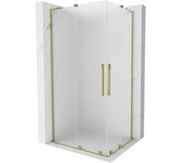 Mexen - Velar L Duo Cabine de Douche Extensible 100 X 90 Cm, Gel, Or