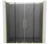 Mexen Velar L Duo porte de douche coulissante 170 cm, graphite, or brossé - 871-170-003-42-55 51970 5905315342959