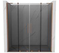Mexen Velar L Duo portes de douche coulissantes 200 cm, graphite, cuivre brossé - 871-200-003-42-65 51997 5905315343093