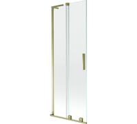 Mexen Velar L paravent de baignoire coulissant à 2 battants 75 x 150 cm, transparent, doré - 896-075-003-01-50 42056 5905315274601