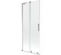 Mexen Velar L pare-douche à deux panneaux coulissants 80 x 150 cm, transparent, chromé - 896-080-003-01-01 42039 5905315274434