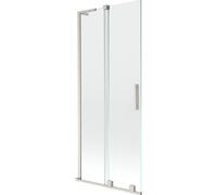 Mexen Velar L paroi de baignoire pliable à 2 volets 85 x 150 cm, transparent, nickel brossé - 896-085-003-01-97 42168 5905315275257