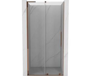 Mexen Velar L Paroi de douche coulissante 120 cm Transparent Or rose