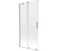 Mexen Velar pare-douche 2 volets coulissants 95 x 150 cm, transparent, nickel brossé - 896-095-000-01-97 41226 5905315271266
