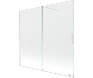 Mexen Velar pare-douche pliable à 2 volets 170 x 150 cm, transparent, blanc - 896-170-000-01-20 24402 5905315220882