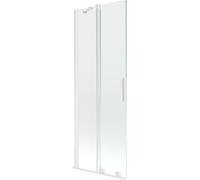 Mexen Velar paroi de baignoire coulissante à 2 panneaux 75 x 150 cm, transparent, blanc - 896-075-000-01-20 24385 5905315220769