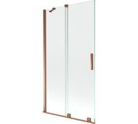Paroi de baignoire Mexen Velar 100 x 150 cm, or rose, verre trempé