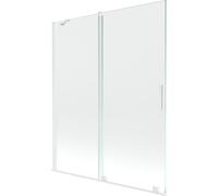 Mexen Velar paroi de baignoire coulissante à 2 volets 140 x 150 cm, transparent, blanc - 896-140-000-01-20 24399 5905315220851