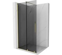 Mexen Velar paroi de douche coulissante Walk-in 100 x 200 cm, graphite 8 mm, or - 871-100-000-43-50 40526 5905315284624