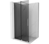 Mexen Velar paroi de douche coulissante Walk-in 70 x 200 cm, graphite 8 mm, chrome - 871-070-000-43-01 40433 5905315284334