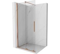 Mexen Velar paroi de douche coulissante Walk-in 75 x 200 cm, transparent 8 mm, cuivre brossé - 871-075-000-03-65 23982 5905315214720