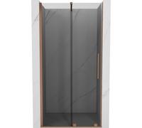 Mexen Velar porte de douche coulissante 100 cm, graphite, cuivre brossé - 871-100-000-41-65 40056 5905315282507