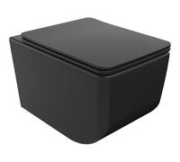 Mexen Vera cuvette WC sans rebord avec abattant à descente lente slim, duroplast, noir mat - 30164070 21375 5907709154445