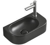 Mexen Viera lavabo à poser gauche 40 x 21 cm, noir mat - 21274085L 15997 5907709157279
