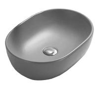Mexen Viki lavabo à poser 48 x 35 cm, gris clair mat - 21054861 1190 5903163389652