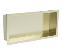 Mexen X-Wall-R étagère encastrée avec collerette 45 x 20 cm, dorée brossée - 1950452010 14859 5907709146655