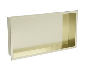 Mexen X-Wall-R étagère encastrée avec collier 60 x 30 cm, or brossé - 1950603010 14871 5907709146686