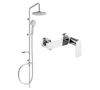 Mexen Zero Carl ensemble de douche en saillie avec pomme de douche et mitigeur de douche, chromé - 71140240-00 6042 5907709181267
