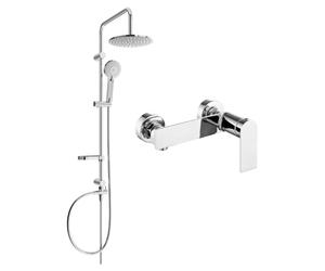 Mexen Zero Carl ensemble de douche en saillie avec pomme de douche et mitigeur de douche, chromé - 71140240-00 6042 5907709181267